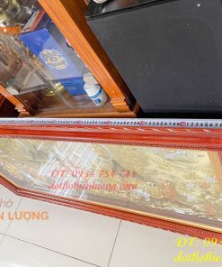 Tranh mừng song thọ bằng đồng 80x155cm mạ tam khí