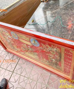 Tranh Mừng Thọ Song Thọ 80x137cm Bằng Đồng Liền Tấm