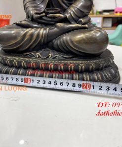 Tượng phật thích ca cao 30cm bằng đồng hun