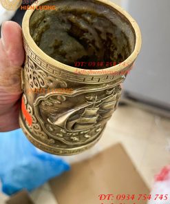 Ống Đựng Bút Thuận Buồm Xuôi Gió Bằng Đồng