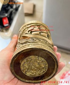 Ống Đựng Bút Thuận Buồm Xuôi Gió Bằng Đồng