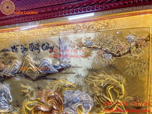 Tranh mã đáo thành công bằng đồng 1m2x2m3
