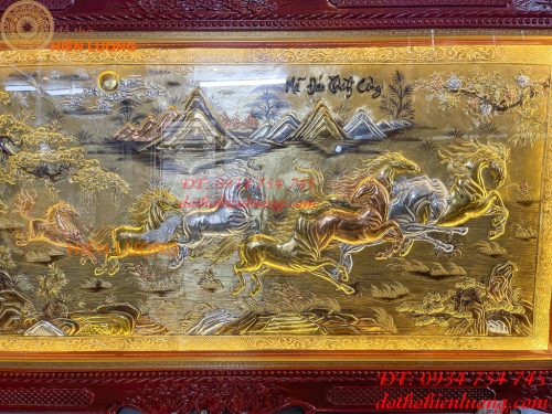 Tranh mã đáo thành công bằng đồng 1m2x2m3