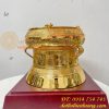 Quả Trống Đồng 25cm Mạ Vàng 24K