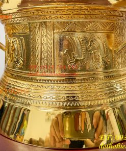 Quả Trống Đồng 25cm Mạ Vàng 24K