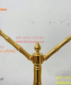 Cột Cờ Bằng Đồng Mạ Vàng 24K