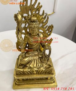 Tượng Bất Động Minh Vương Cao 22cm Bằng Đồng