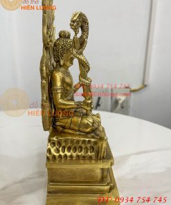 Tượng Bất Động Minh Vương Cao 22cm Bằng Đồng