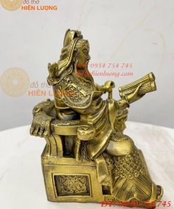 Bộ tượng tam thánh cao 20cm: Quan công, châu bình, chu xương