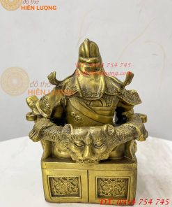 Bộ tượng tam thánh cao 20cm: Quan công, châu bình, chu xương