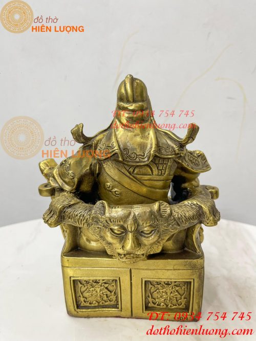 Bộ tượng tam thánh cao 20cm: Quan công, châu bình, chu xương