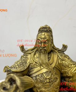 Bộ tượng tam thánh cao 20cm: Quan công, châu bình, chu xương