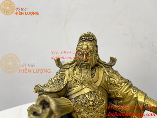 Bộ tượng tam thánh cao 20cm: Quan công, châu bình, chu xương