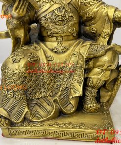 Bộ tượng tam thánh cao 20cm: Quan công, châu bình, chu xương