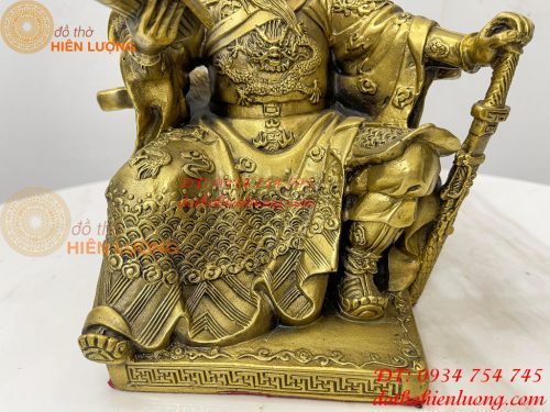 Bộ tượng tam thánh cao 20cm: Quan công, châu bình, chu xương