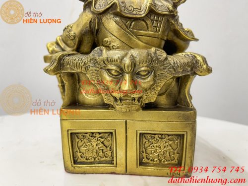 Bộ tượng tam thánh cao 20cm: Quan công, châu bình, chu xương