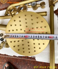 Bộ vòi tắm hoa sen đứng bằng đồng