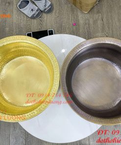 Chậu đồng gò tay đường kính 40cm