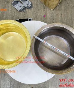 Chậu đồng gò tay đường kính 40cm