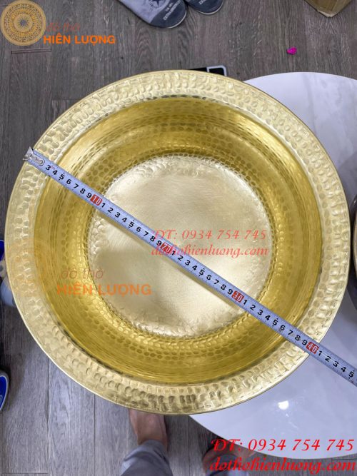 Chậu đồng gò tay đường kính 40cm