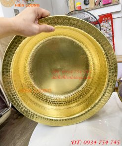 Chậu đồng gò tay đường kính 40cm