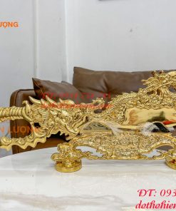 Đao Bằng Đồng Có Đế Mạ Vàng Dài 67cm