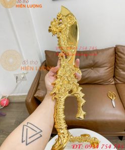 Đao Bằng Đồng Có Đế Mạ Vàng Dài 67cm