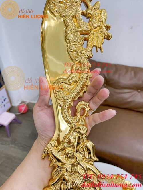 Đao Bằng Đồng Có Đế Mạ Vàng Dài 67cm