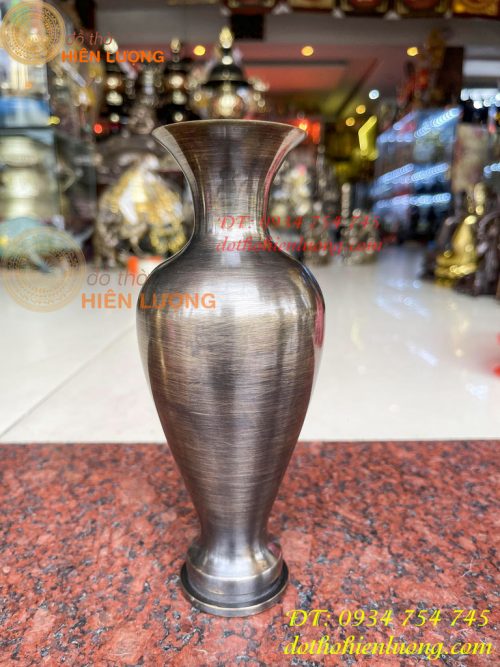 Đôi lọ hoa bằng đồng cát tút cao 20cm