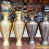 Đôi lọ hoa bằng đồng cát tút cao 20cm