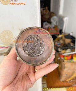Ống đựng bút đại bàng bằng đồng để bàn