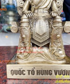 Tượng Quốc Tổ Hùng Vương Bằng Đồng Cao 28cm