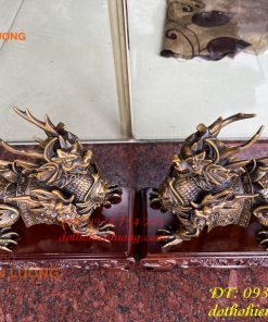 Đôi Hỏa Kỳ Lân Bằng Đồng Phong Thủy