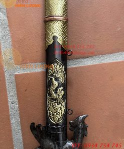 Kiếm Thờ Bằng Đồng Màu Nâu Giả Cổ