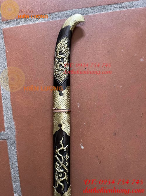 Kiếm Thờ Bằng Đồng Màu Nâu Giả Cổ