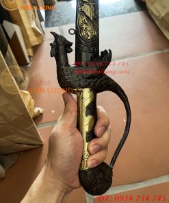 Kiếm Thờ Bằng Đồng Màu Nâu Giả Cổ