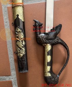 Kiếm Thờ Bằng Đồng Màu Nâu Giả Cổ