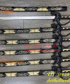 Kiếm Thờ Bằng Đồng Màu Nâu Giả Cổ