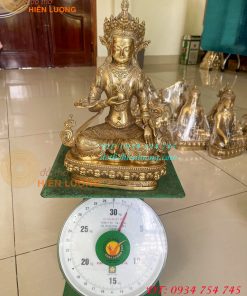 Tượng Địa Tạng Vương Bồ Tát Bằng Đồng Mật Tông Cao 30cm