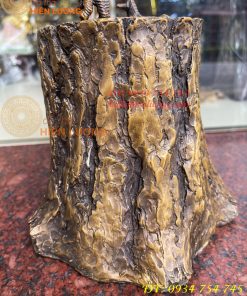 Tượng Gà Trống Đứng Gốc Cây Bằng Đồng