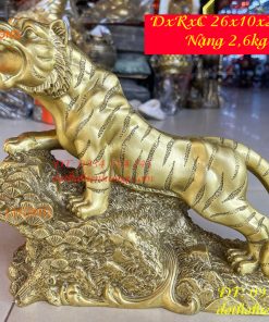 Tượng Hổ Đứng Cây Tùng Bằng Đồng Phong Thủy