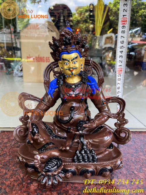 Tượng Hoàng Thần Tài Vẽ Diện Bằng Đồng Decor Cao 30cm
