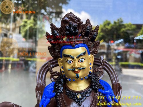 Tượng Hoàng Thần Tài Vẽ Diện Bằng Đồng Decor Cao 30cm