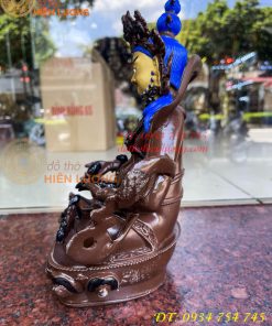 Tượng Hoàng Thần Tài Vẽ Diện Bằng Đồng Decor Cao 30cm