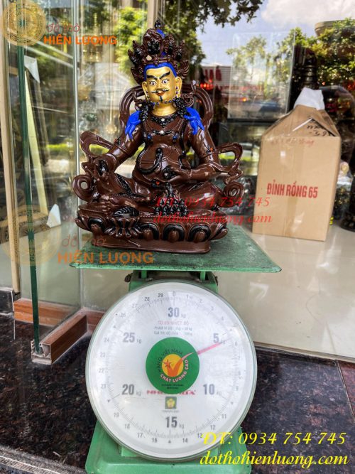 Tượng Hoàng Thần Tài Vẽ Diện Bằng Đồng Decor Cao 30cm