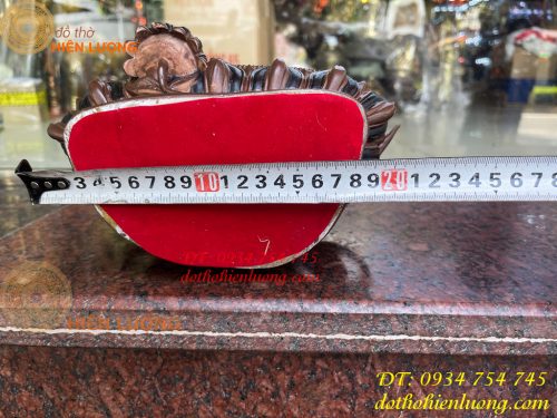 Tượng Hoàng Thần Tài Vẽ Diện Bằng Đồng Decor Cao 30cm
