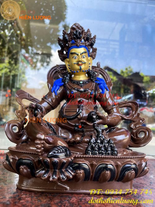 Tượng Hoàng Thần Tài Vẽ Diện Bằng Đồng Decor Cao 30cm