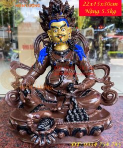 Tượng Hoàng Thần Tài Vẽ Diện Bằng Đồng Decor Cao 30cm