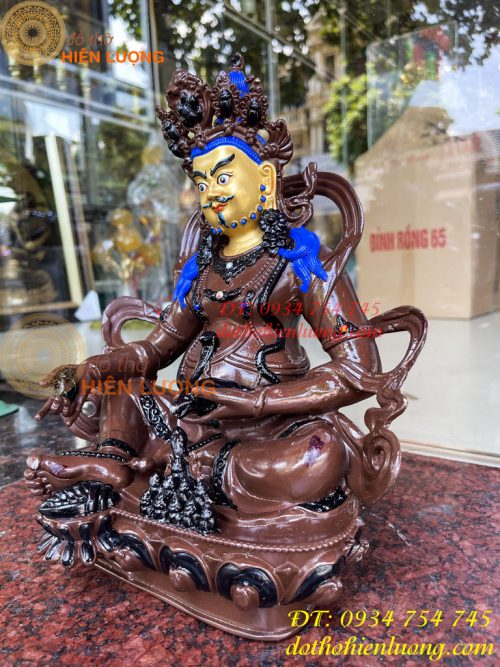 Tượng Hoàng Thần Tài Vẽ Diện Bằng Đồng Decor Cao 30cm