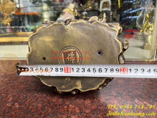 Tượng Sivaly Cao 28cm Bằng Đồng Hun Ngồi Bệ Đá